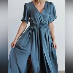 Baltic Born Slate Blue Maxi Dress